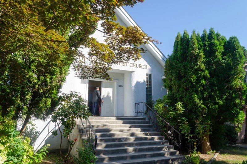 Front shot of the VanFil church building