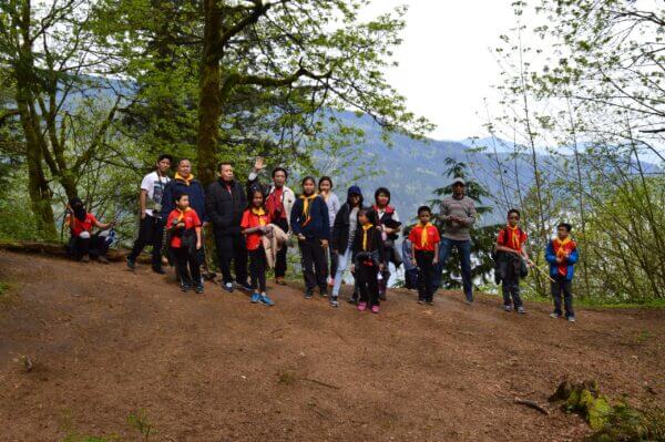 Pathfinders at the end of a hiking trip