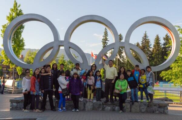 Pathfinder Adventurers and haperones at Whistler