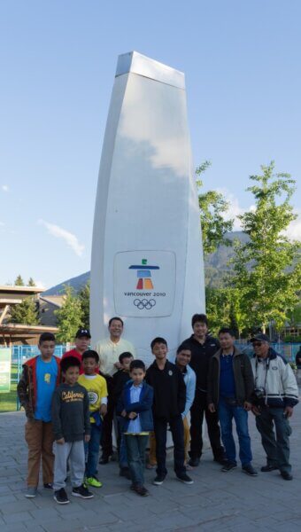 Pathfinder Adventurers and haperones at Whistler